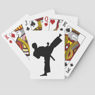 Jeu De Cartes Karaté Silhouette Kick