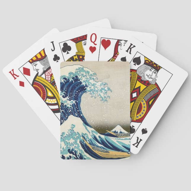 Jeu De Cartes Katsushika Hokusai - La Grande vague au large de K (dos)