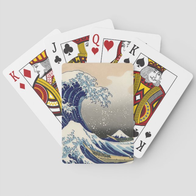 Jeu De Cartes KATSUSHIKA HOKUSAI - La grande vague outre de (dos)