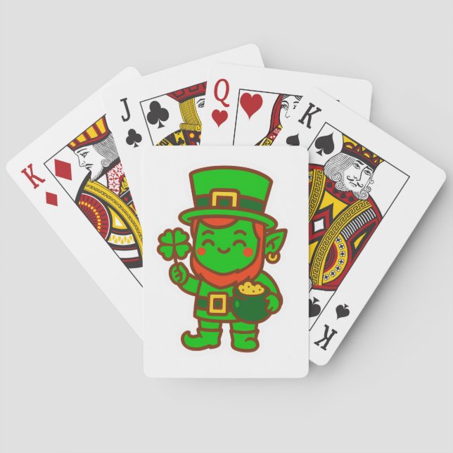 Jeu De Cartes Kawaii Lucky Leprechaun (dos)