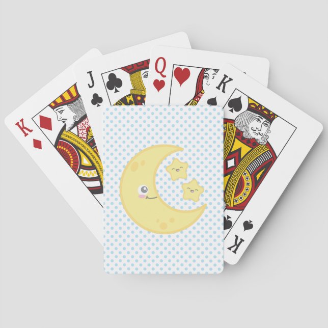 Jeu De Cartes Kawaii Moon et Stars Jouer des cartes (dos)