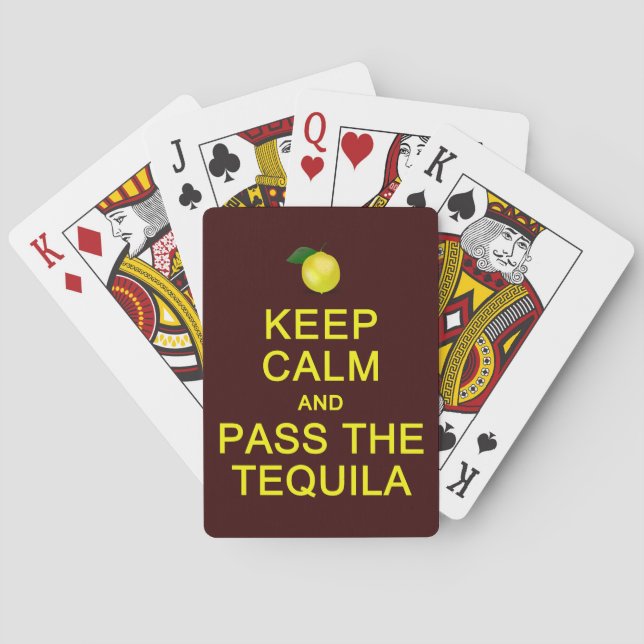 Jeu De Cartes Keep Calm & Pass The Tequila playing cards (dos)