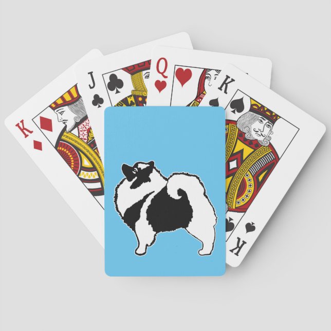 Jeu De Cartes Keeshond Graphics - Cute Original Chig Art (dos)