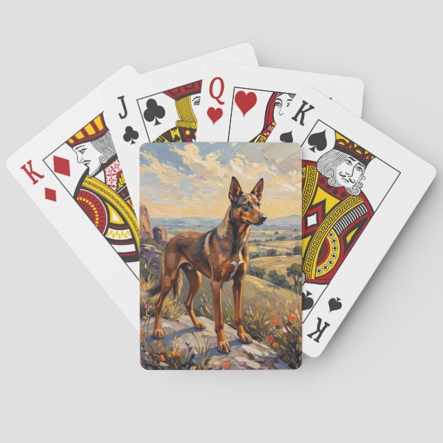 Jeu De Cartes Kelpie Australien Sunset Hills Art (dos)