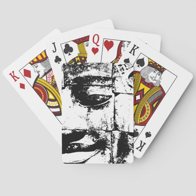 Jeu De Cartes Khmer Stone Face ... Temple de Bayon, Cambodge (dos)