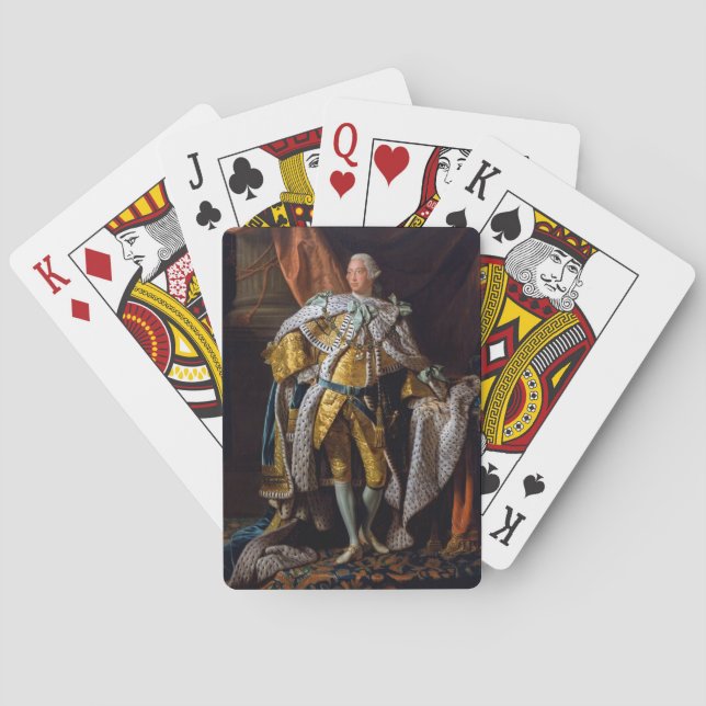 Jeu De Cartes King George III par Allan Ramsay 1762 (dos)