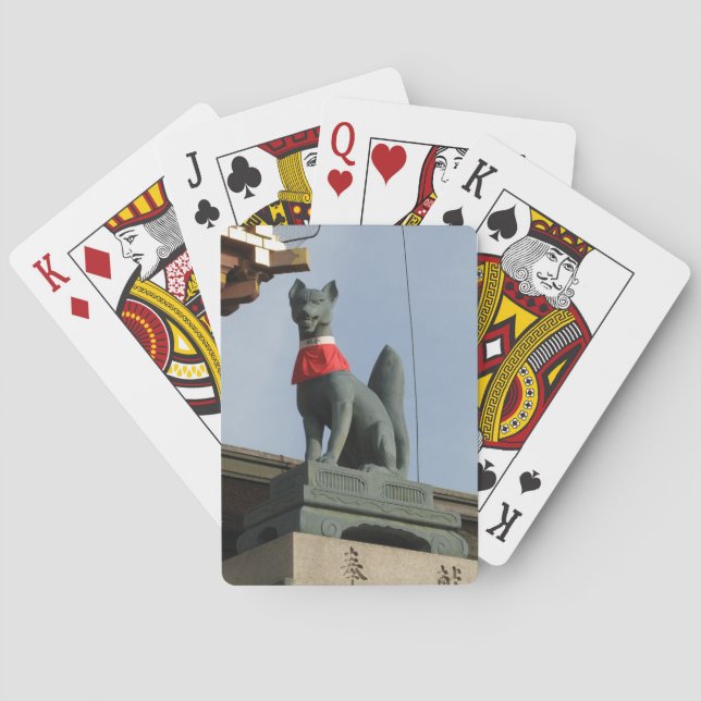 Jeu De Cartes Kitsune キ ツ ネ (Fox) avec Bijou à la bouche (dos)