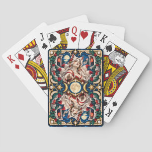 Jeu De Cartes Kitsune, Monstre en Papier Découpé