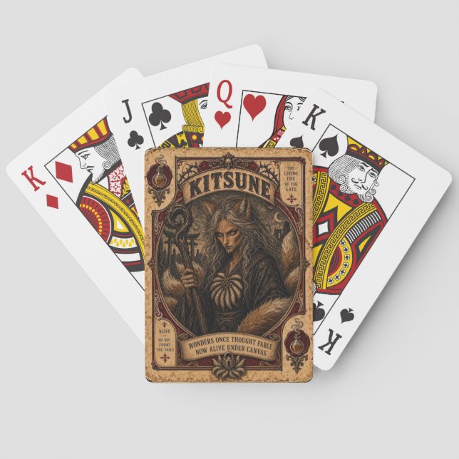 Jeu De Cartes Kitsune, Monstres de Cirque Vintage (dos)