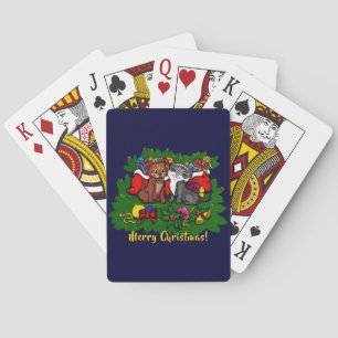 Jeu De Cartes Kitty et chiot, Happy XMas