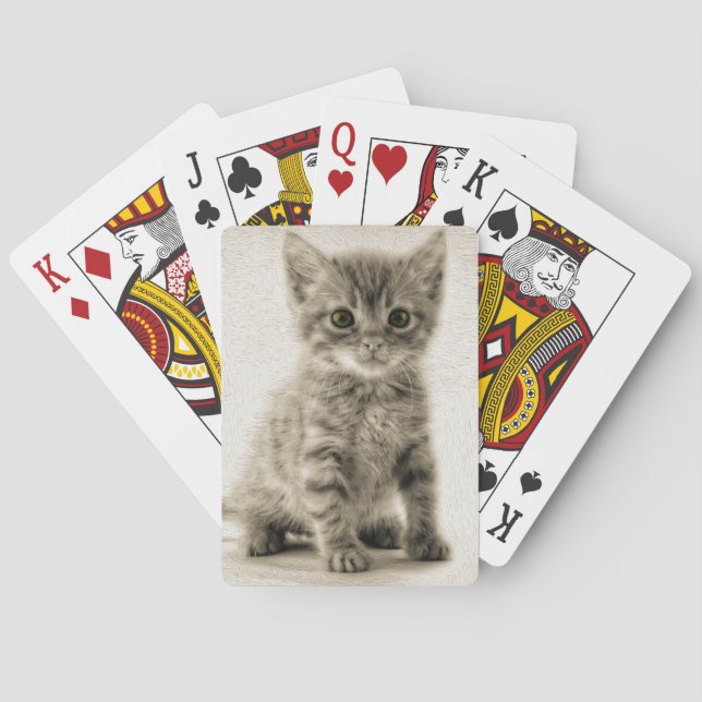 Jeu De Cartes Kitty tigré (dos)