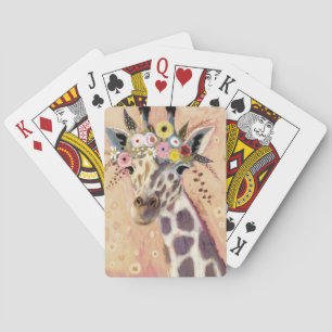 Jeu De Cartes Klimt Giraffe   Orné De Fleurs