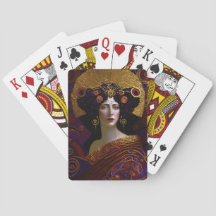 Jeu De Cartes Klimt Inspiré Reine Déesse Jouer Cartes
