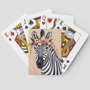 Jeu De Cartes Klimt Zèbre   Orné de fleurs