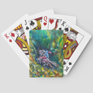JEU DE CARTES KNIGHT LANCELOT, CHEVAL EN FORÊT VERTE