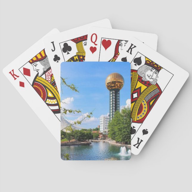 Jeu De Cartes Knoxville Tennessee Sunsphere Jouer des cartes (dos)