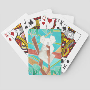 Jeu De Cartes Koala dans l'arbre, Art abstrait original