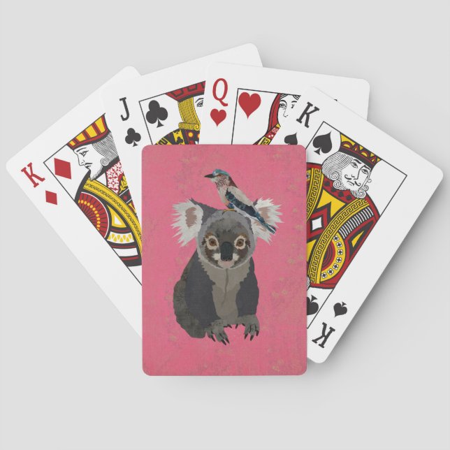 JEU DE CARTES KOALA ET OISEAU LILAS (dos)