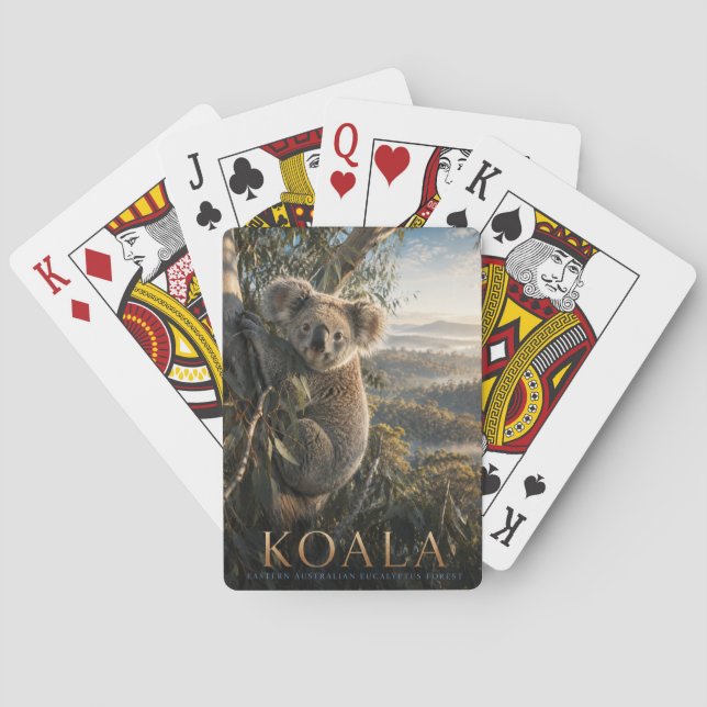 Jeu De Cartes Koala Forêt d'Eucalyptus ANIMALS Poker (dos)