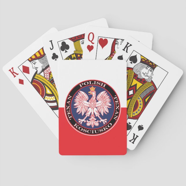 Jeu De Cartes Kosciusko Round polonais Texan (dos)