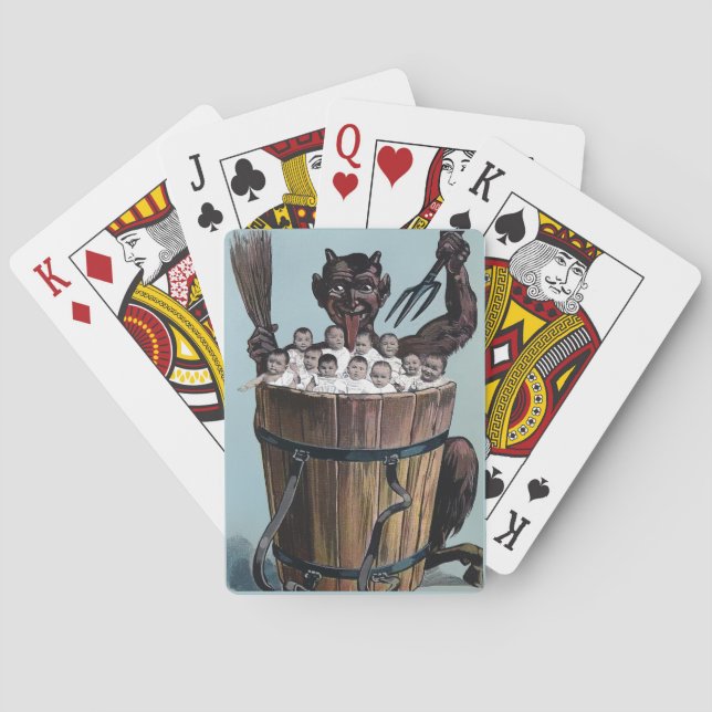 Jeu De Cartes Krampus Vintage Déplaisant (dos)