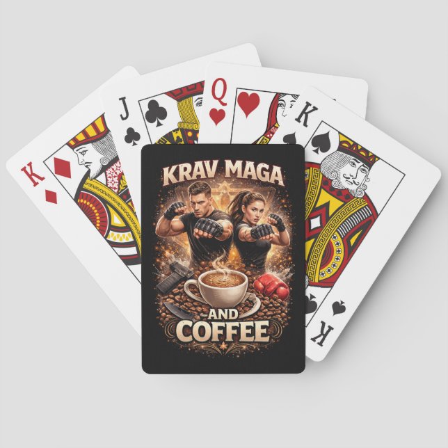 Jeu De Cartes Krav Maga et Café (dos)