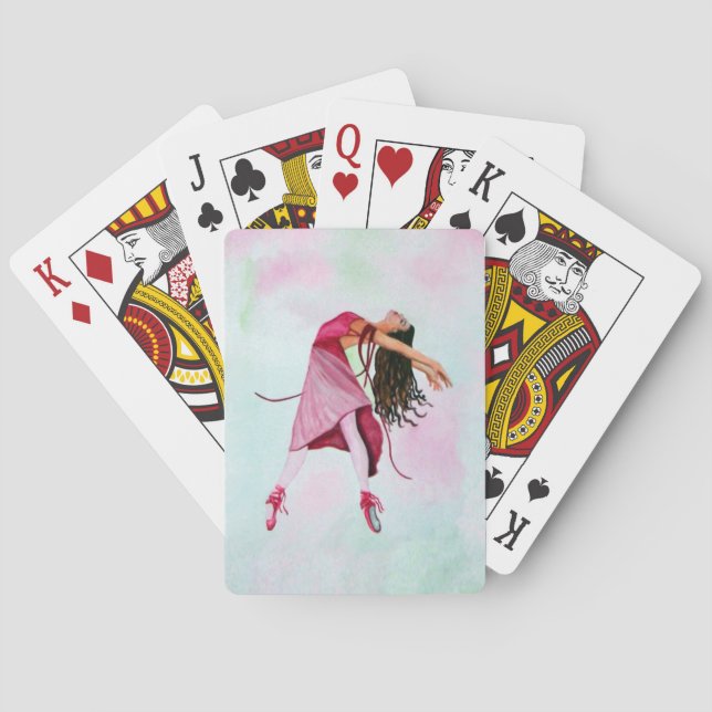 Jeu De Cartes La Ballerina rose (dos)