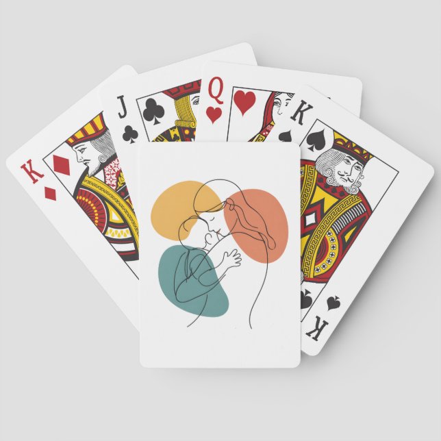 Jeu De Cartes La chaleur de l'étreinte d'une mère : ligne minima (dos)