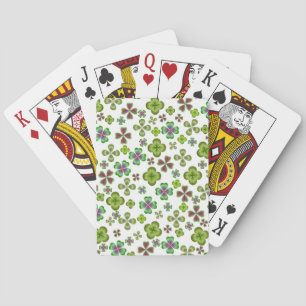 Jeu De Cartes La chance du Shamrock irlandais à jouer aux cartes
