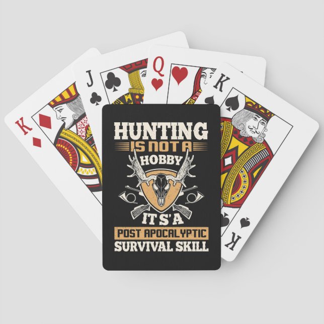 Jeu De Cartes La Chasse Est Des Compétences De Survie (dos)