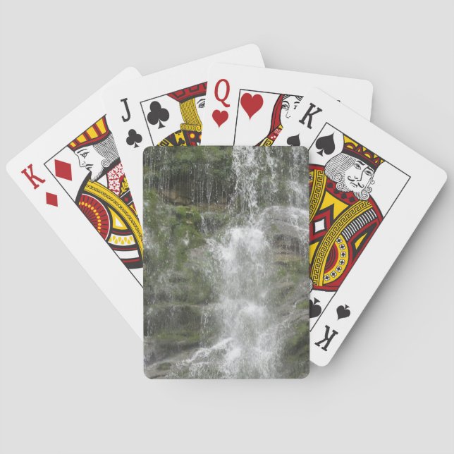 Jeu De Cartes La Chute cascade dans le parc national Forillon    (dos)