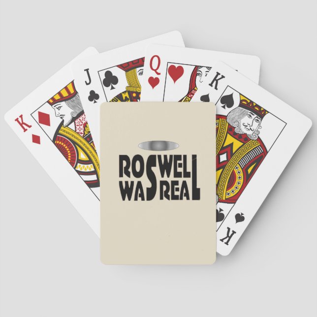 Jeu De Cartes La chute de Roswell du vaisseau spatial alien étai (dos)