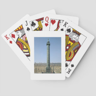 Jeu De Cartes La colonne de Vendome, avec des bas-soulagements