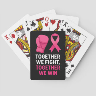 Jeu De Cartes La conscience du cancer du sein rose Ensemble Nous