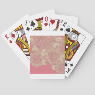 Jeu De Cartes la couleur florale de motif rose abstrait