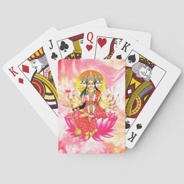Jeu De Cartes La déesse hindou Gayatri Devi (dos)