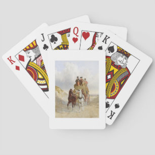 Jeu De Cartes La diligence royale sur la route, 1841 (huile sur