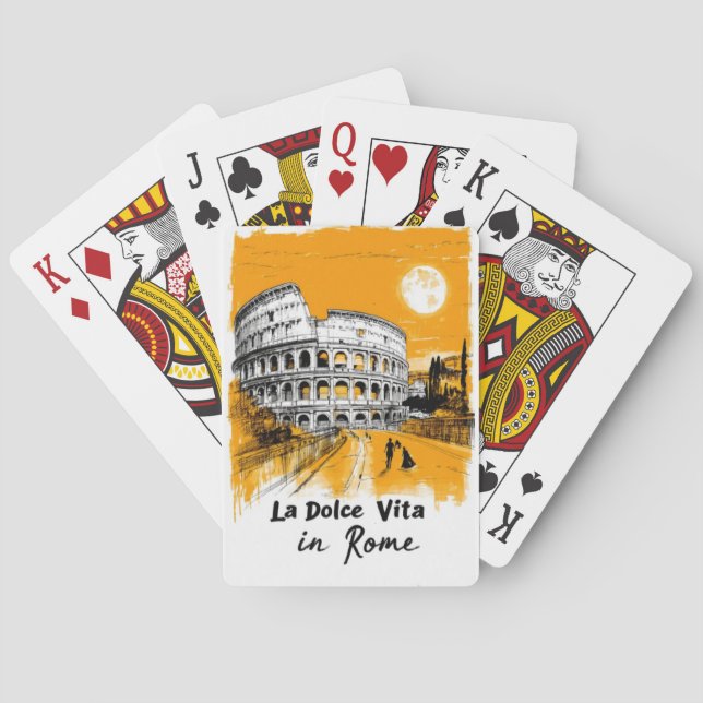 Jeu De Cartes La Dolce Vita - Poster Art (dos)