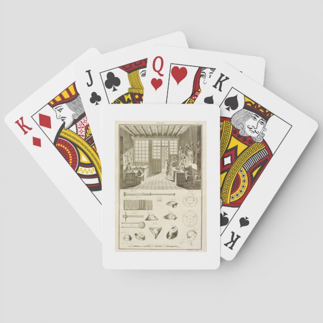 Jeu De Cartes La fabrication des casquettes et des conceptions (dos)