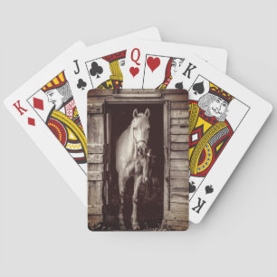Jeu De Cartes La Ferme Rustique des beaux chevaux