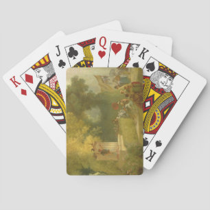 Jeu De Cartes La Fête à Saint-Cloud, détail du spectacle de mari