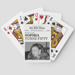 Jeu De Cartes La fête d'anniversaire de 50 ans du journal The Fi