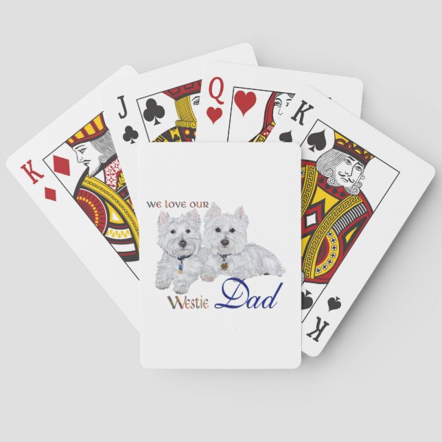 Jeu De Cartes La fête des pères Westie (dos)
