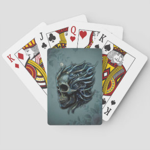 Jeu De Cartes La flamme de la vie : Un design crânien.