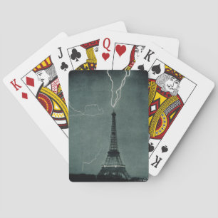 Jeu De Cartes La foudre frappe la Tour Eiffel