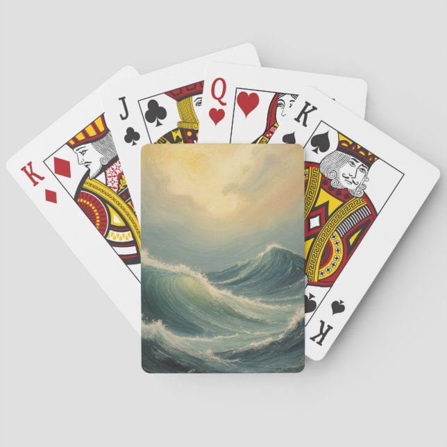 Jeu De Cartes La fureur de l'océan à l'aube (dos)