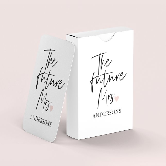 Jeu De Cartes La future Mme et Votre Nom | Cadeau de beauté mode (Créateur téléchargé)