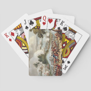 Jeu De Cartes La gauche de l'armée britannique dans l'action au