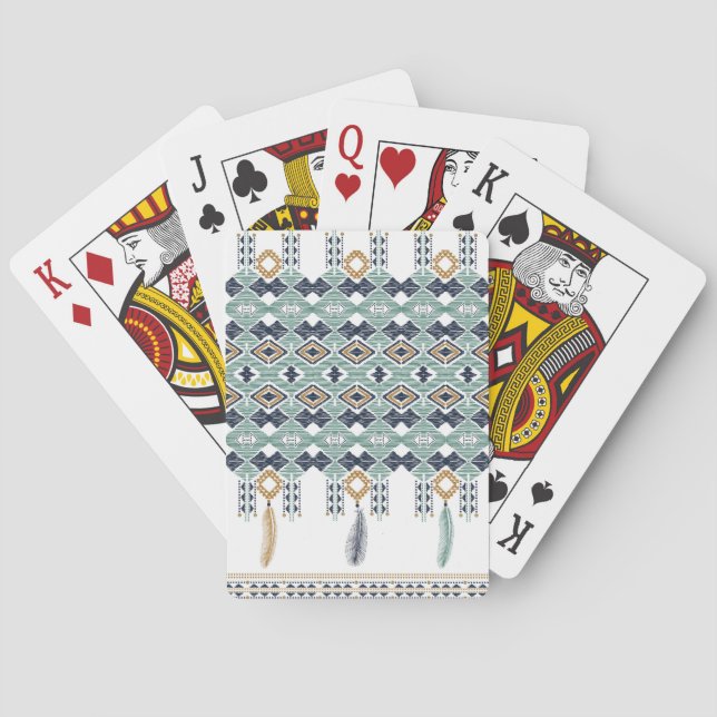 Jeu De Cartes La géométrie américaine en Inde frontière transpar (dos)