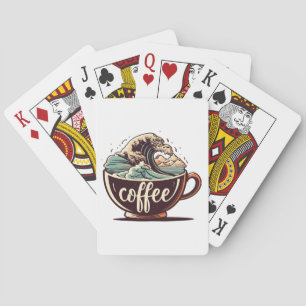 Jeu De Cartes La Grande Vague De Café